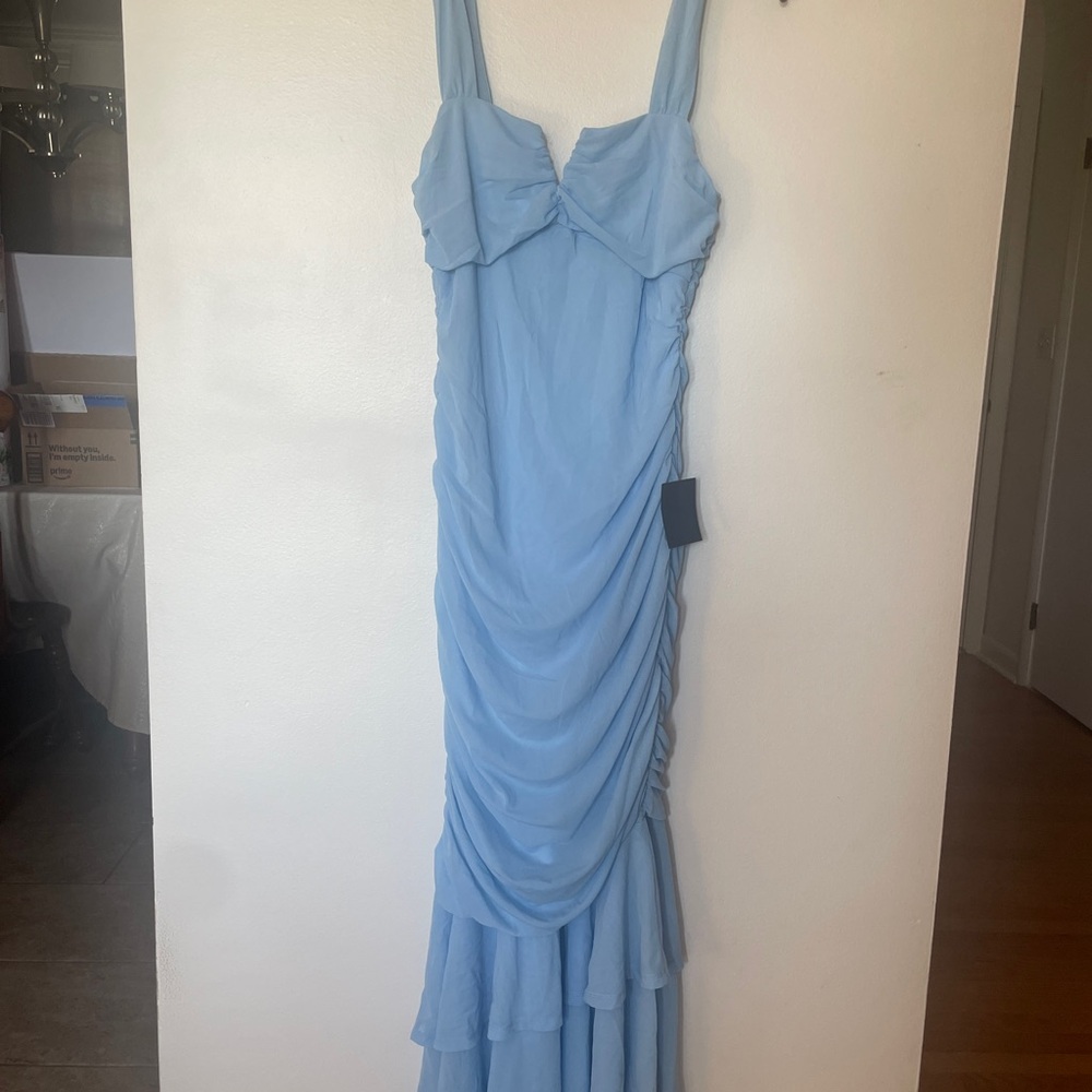 Lulu's Light Blue Maxi Dress
